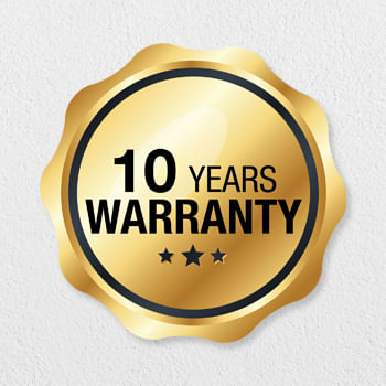 10 Year warranty on compressor