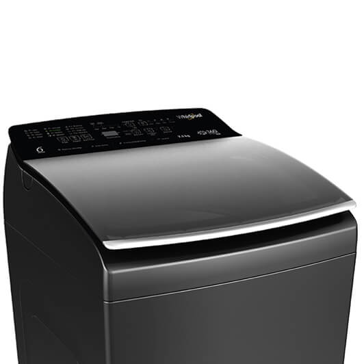 whirlpool 7.5 kg fully automatic top load washing machine (360 bloomwash pro 540 h7.5 ,graphite 31403)
