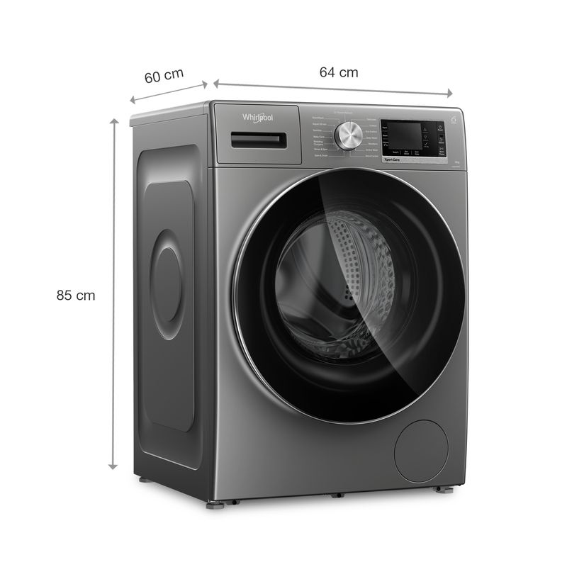 height of front load washing machine