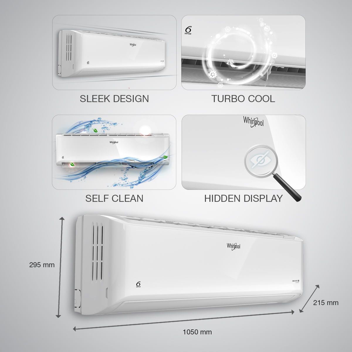 3d cool best sale inverter ac whirlpool