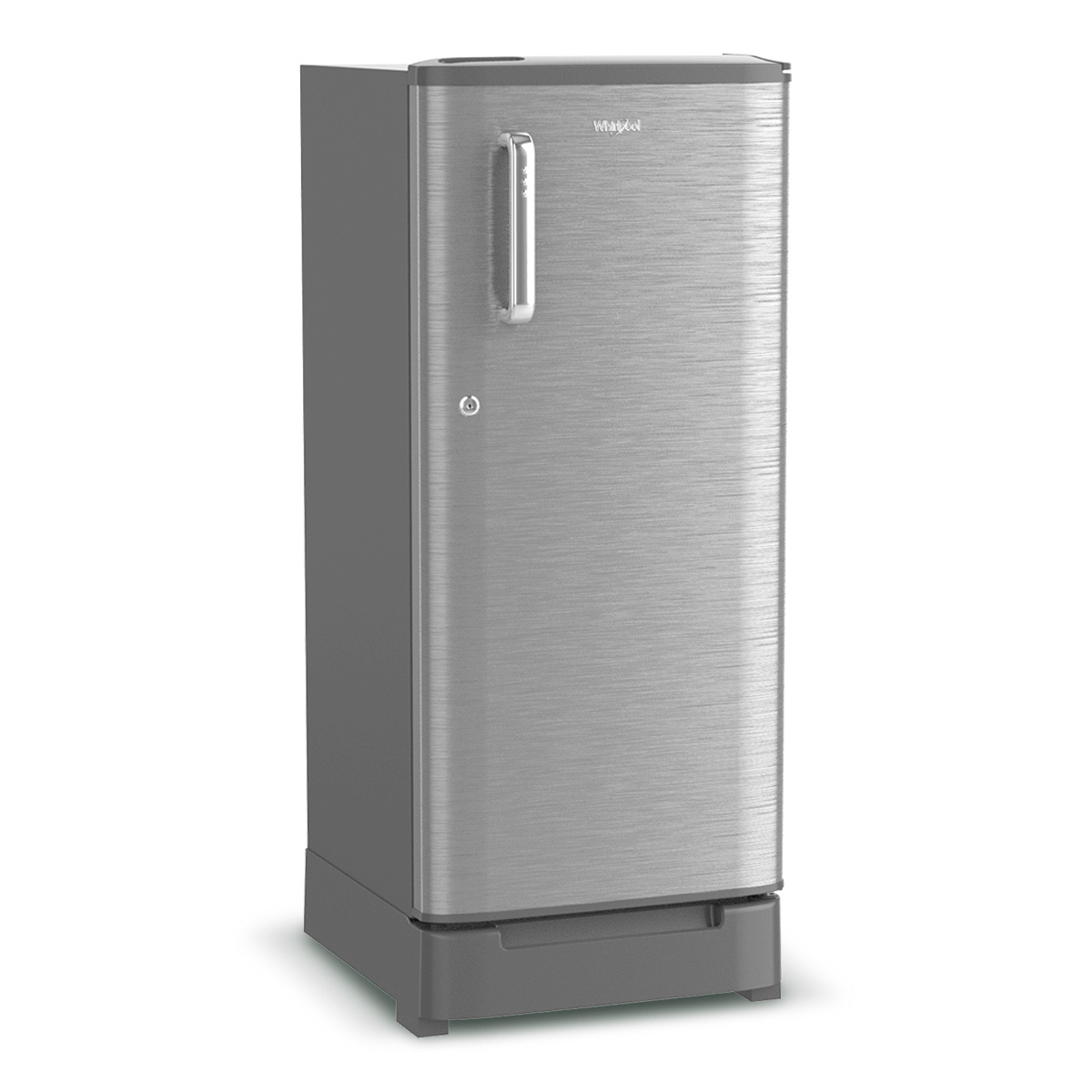 Buy WDE 184L 3 Star Single Door Refrigerator with Base Drawer Steel