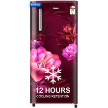 WDE 184L 2 Star Single Door Refrigerator with Handle - Wine Serena
