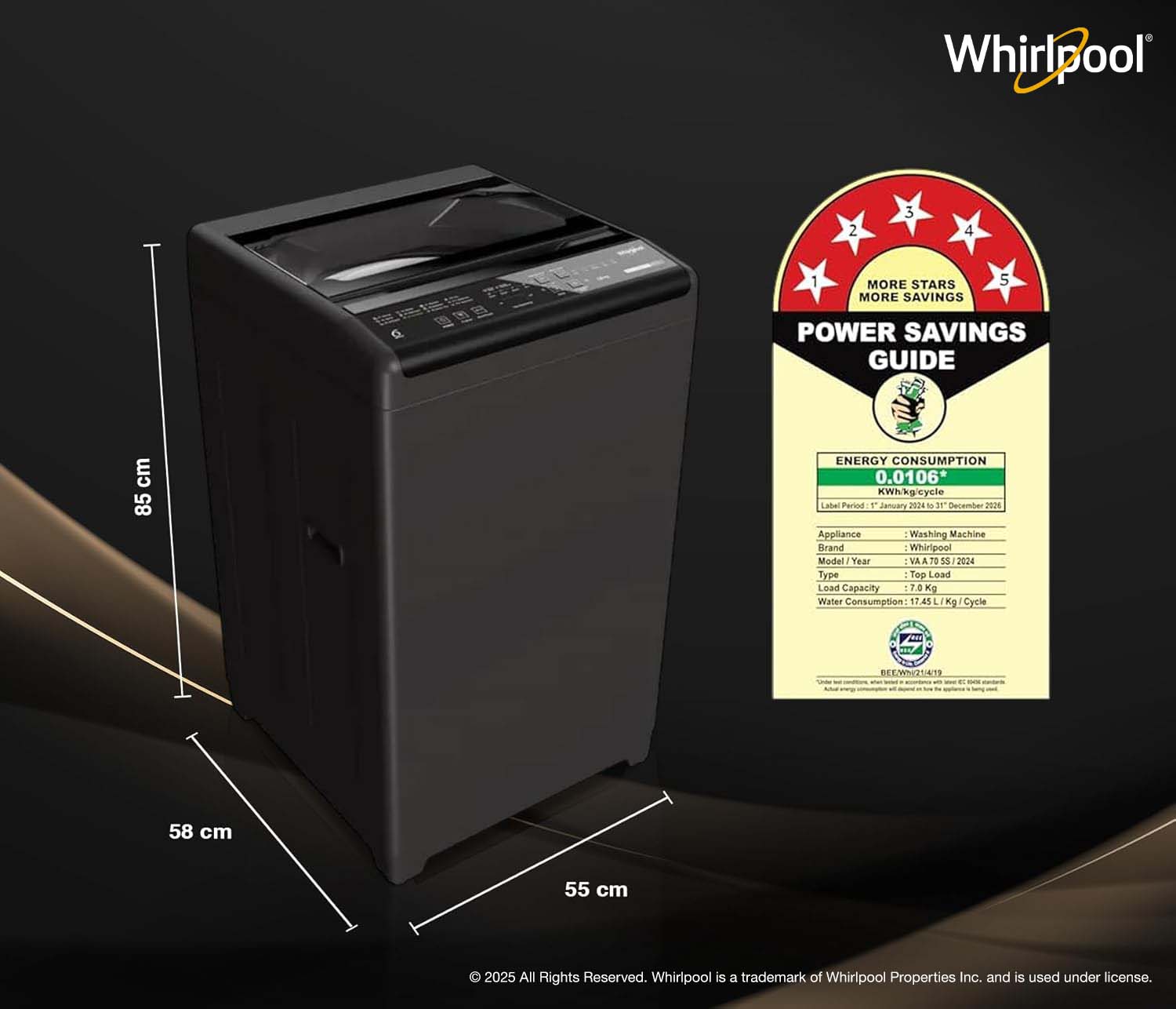 Buy Magic Clean 7kg 5 Star Fully Automatic Top Load Washing