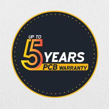 Upto 5 Year warranty on PCB